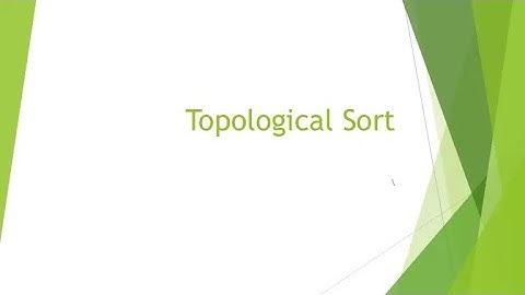 Topological sorting on a Graph