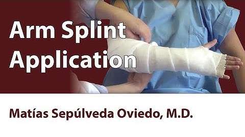 Arm Splint Application