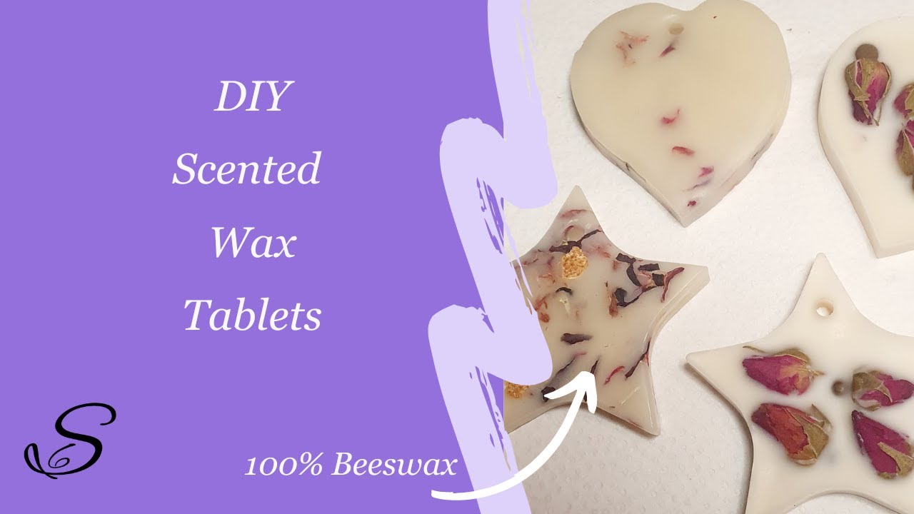 DIY Scented wax tablets using beeswax or soy wax - For closets, cars or  Christmas decorations 