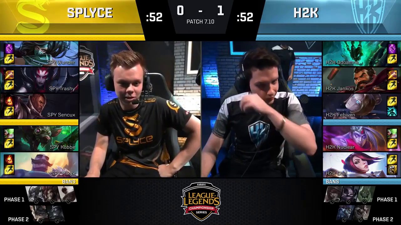 H2K vs SPY Highlights Game 2 EU LCS SUMMER 2017 H2K Gaming vs Splyce W1D1