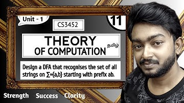 DFA problems in Tamil | Problem 5 | Theory of Computation in Tamil | Unit 1 | CS3452 in Tamil