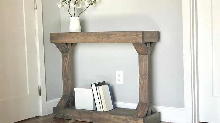 Easy to Build $30 Narrow Console Table [Modern Farmhouse Collection] #anawhite