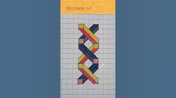 Simple 3d drawing || Geometric patterns drawing #shorts #ytshorts #geometricpattern