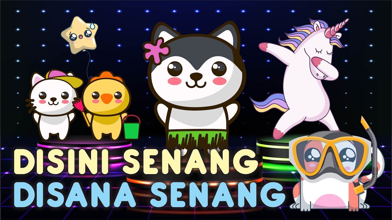 di sini senang di sana senang | lagu anak indonesia populer - YouTube