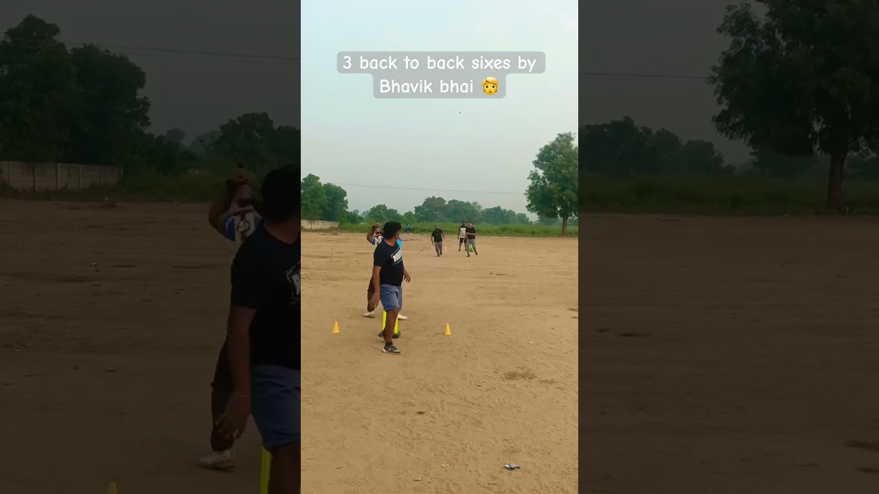 Bhavik Bhai's Explosive Cricket Moments: 3 Back-to-Back Sixes! 💥 