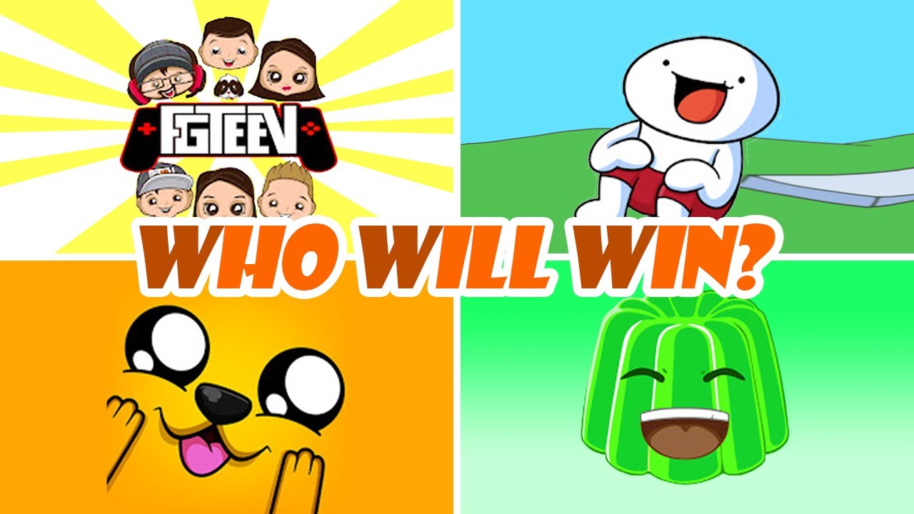 FGTeeV Vs Jelly Vs Mikecrack Vs TheOdd1sOut