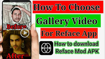 How To Use Gallery Video For Reface App ll How To Use Reface App
