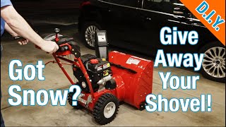 Troy Bilt 2410 Snow Blower: Setup and First Use - Great Budget Snowblower! by AmplifyDIY 44,406 views 3 years ago 10 minutes, 58 seconds