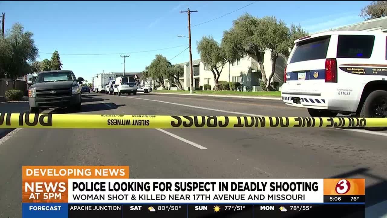 Phoenix police search for suspect after woman shot to death - YouTube