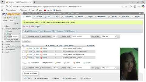 Praktik menampilkan data dinamis