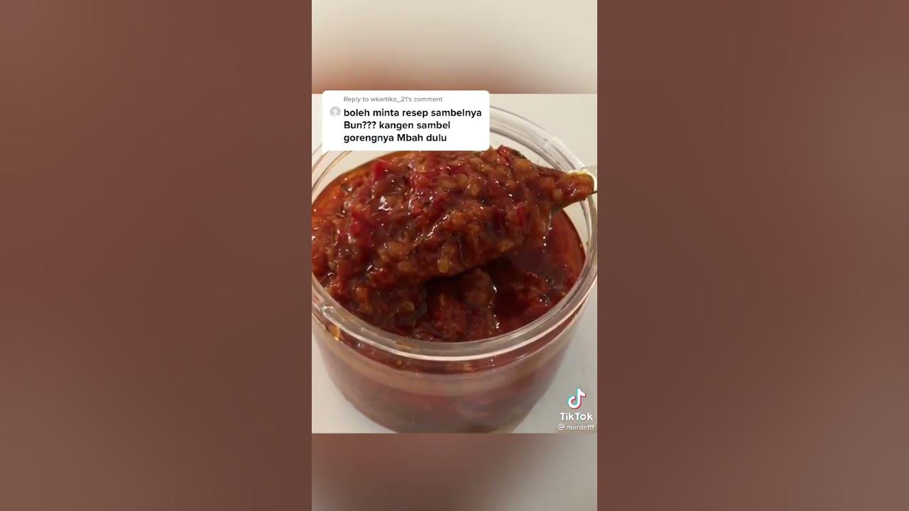Cara membuat sambal terasi terenak