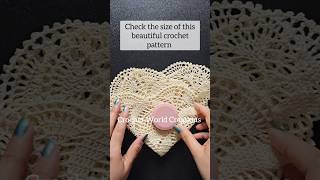 Check the size of this crochet pattern ♥️ #shorts
