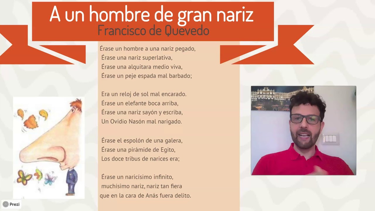 Quevedo: "A un hombre de gran nariz" - YouTube