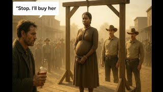 Drunk Cowboy Rescues Desperate black pregnant Woman From Brutal Slave Auction, But what. #cowboys