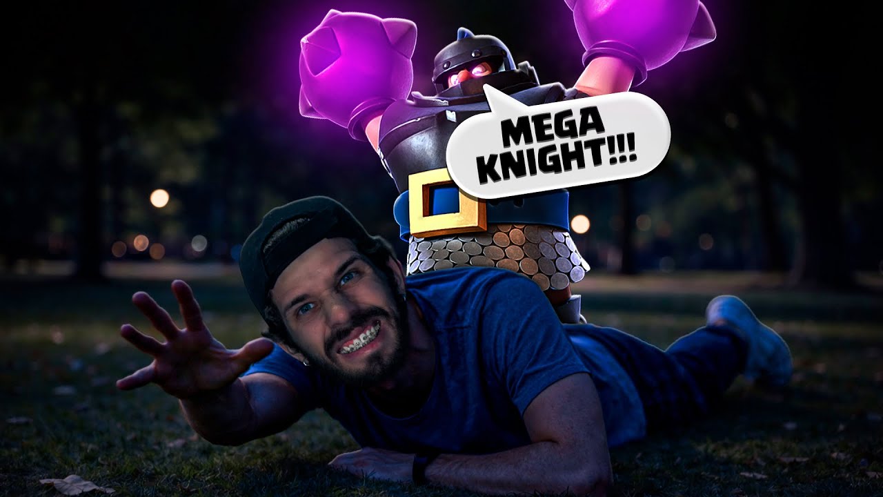 Conta falida sofrendo contra Mega Cavaleiro no Clash Royale! 🤯