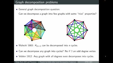 STOC 2023 - 4C - Towards the Erdős-Gallai Cycle Decomposition Conjecture.
