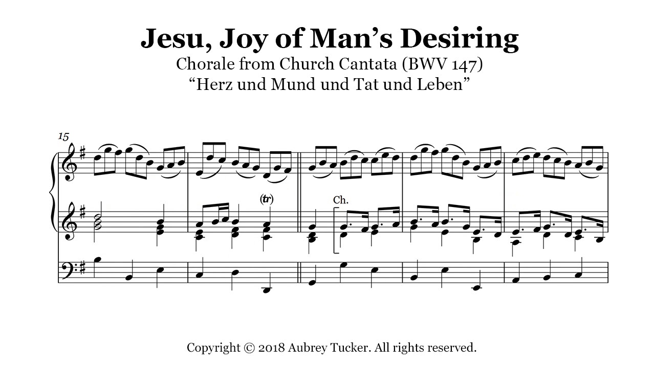 Organ Jesu Joy Of Man S Desiring Chorale From Church Cantata Bwv 147 J S Bach Youtube