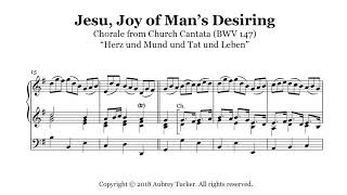 Organ: Jesu, Joy of Man's Desiring (Chorale from Church Cantata BWV 147) - J. S. Bach chords