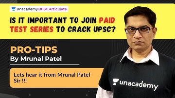 Is it important to join paid test series to crack UPSC ? - Hear it from Mrunal Sir | Strategy