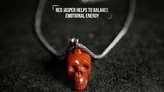 RED JASPER SKULL PENDANT