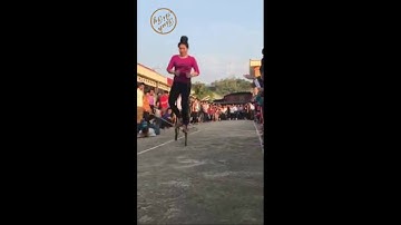 [Thể thao mạo hiểm] Đi cà kheo - Lễ hội Hoa ban Sơn la 2017