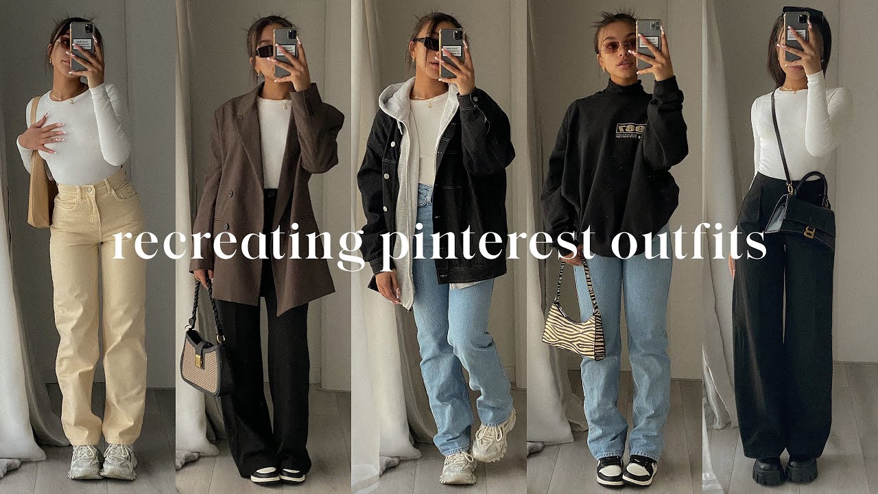 recreating pinterest outfits *bella hadid* - YouTube