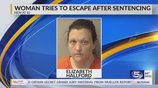 Crestview woman charged with escape after running from courthouse