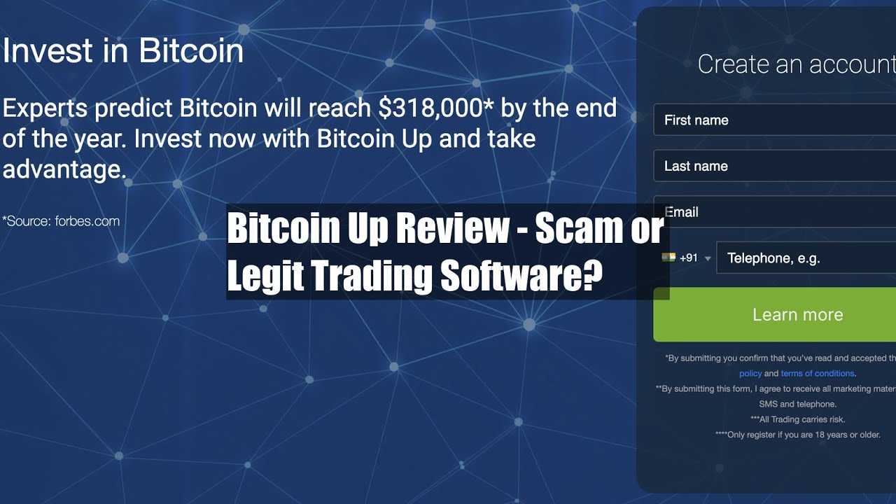 Bitcoin Up Review - Scam or Legit Trading Software? - YouTube
