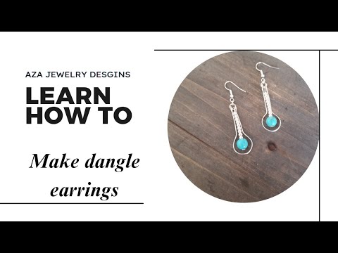 Easy earring tutorial for beginners,how to make earrings at home, wire ...