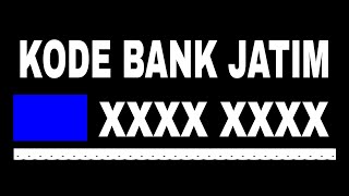 Kode BANK JATIM 2024