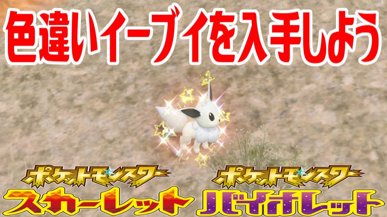 ポケモンSV】色違いイーブイを入手しよう 入手済みでも嬉しい色違い