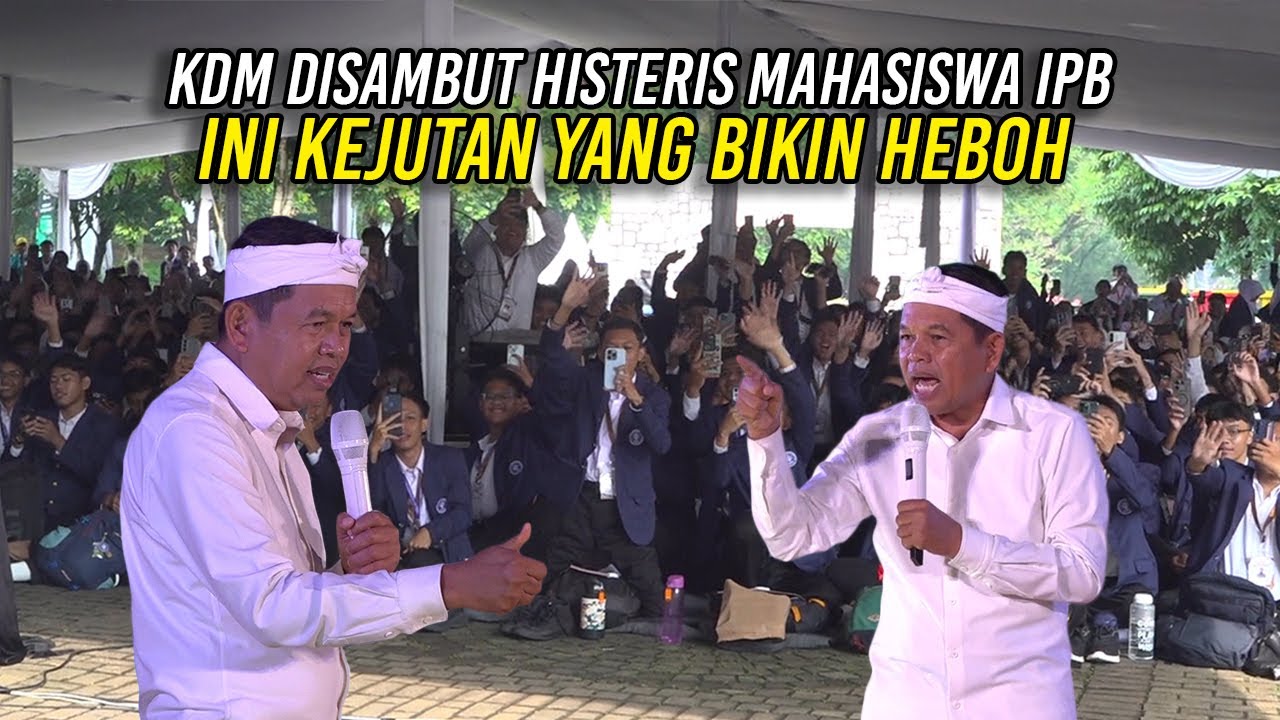 SAPA KAMPUS IPB - KDM DISAMBUT HISTERIS RIBUAN MAHASISWA | INI KEJUTAN YANG BIKIN HEBOH