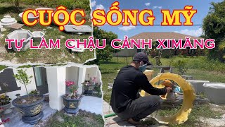 Vlog #009 - Cuộc Sống Mỹ - Một Ngày Đúc Chậu Cảnh Bằng Khuôn Nhựa ABS Dưới Cái Nắng 40độ ở Florida