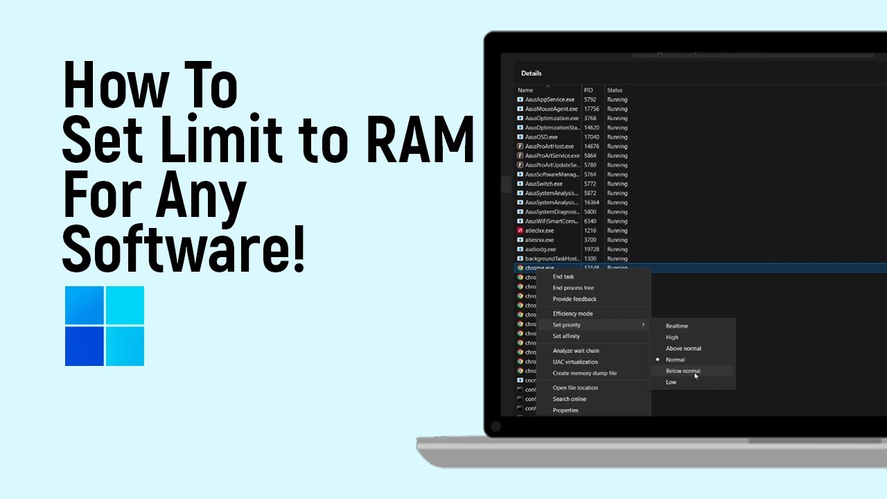How to Set Limit to RAM For Any Software on Windows 11 [easy] - YouTube