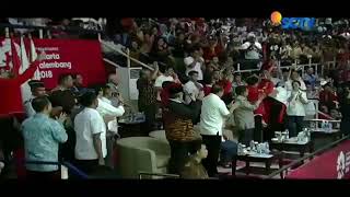 Detik detik Hanifan menyatukan Jokowi dan Prabowo di Final pencak silat Asian games 2018