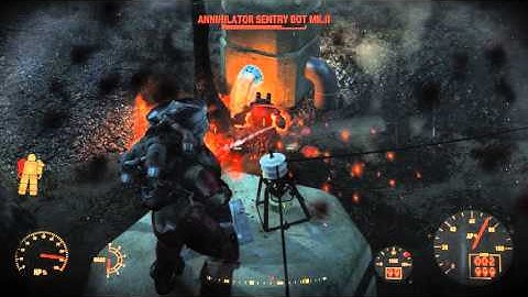 Fallout 4 - Custom automatron kicks vanilla sentry bot