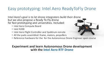 Autonomous Drone Engineer - A1 - Intel Aero in 5mn