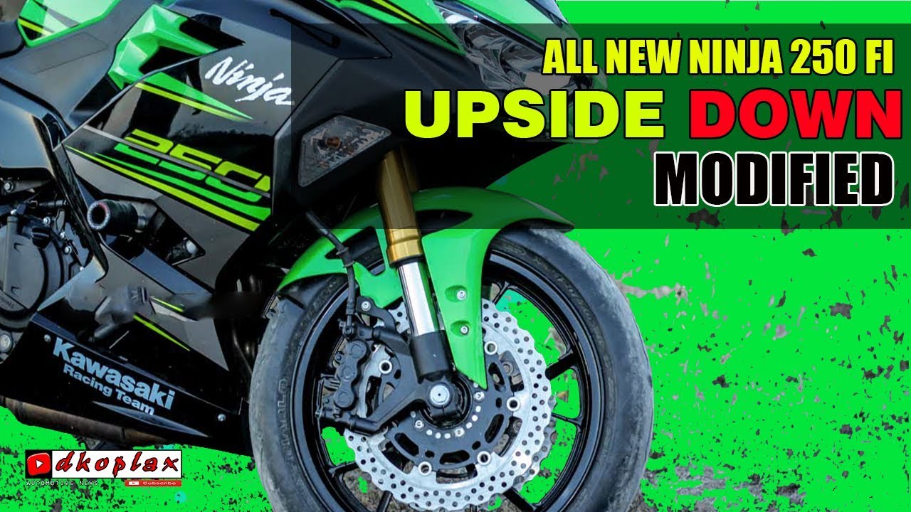  Modifikasi  NINJA 250FI with upside  down  yamaha R1 YouTube