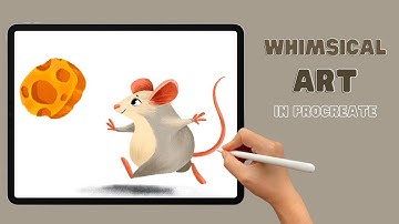 You can draw this cute whimsical illustration in Procreate | iPad drawing Tutorial | Draw with me