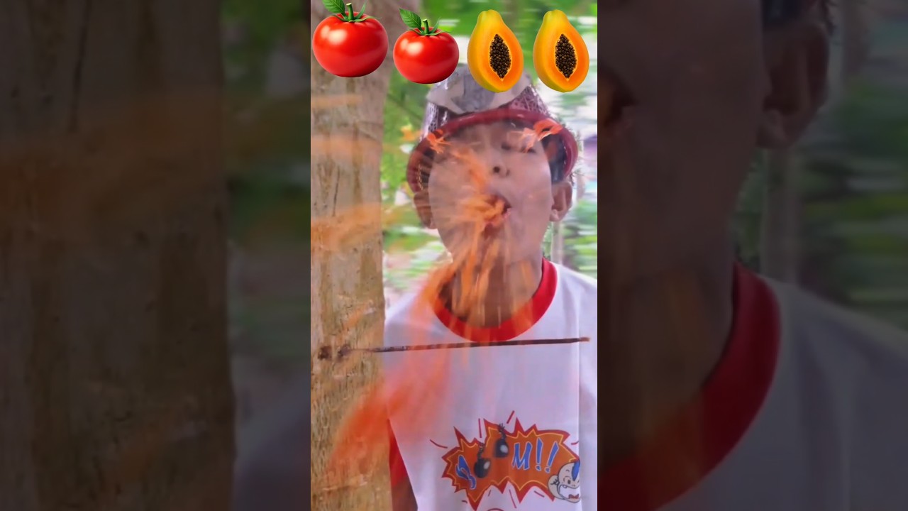 Emoji Food Magic Trick! 🍅🥭✨ | ASMR Reverse Challenge 