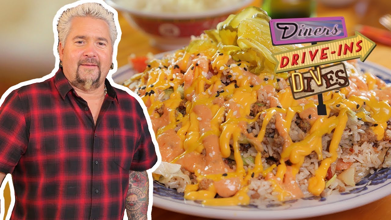 Guy Fieri Tastes CHEESEBURGER Fried RICE | Diners, Drive-ins and Dives with Guy Fieri | Food Network