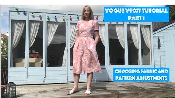 Vogue V9075 Tutorial Part 1