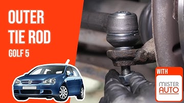 How to replace the outer tie rod Golf mk5 🚗
