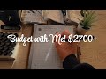 Budget with Me! Last Paycheck of February - $2700+