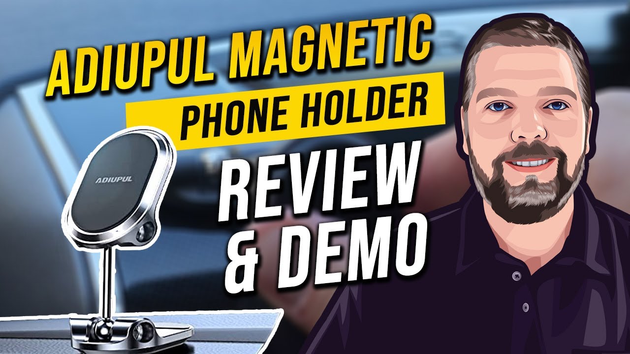 Folding Magnetic Phone Holder With 2 Metal Plates, Car Magnetic