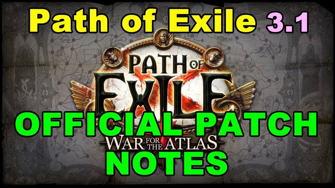 Path of Exile 3.1 War for the Atlas PATCH NOTES are there! Let's take a look!