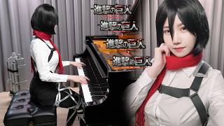 ATTACK ON TITAN THE BEST SONGS PIANO MEDLEY (2013 - 2023) ✨2,500,000 Subscribers Special✨ Ru's Piano