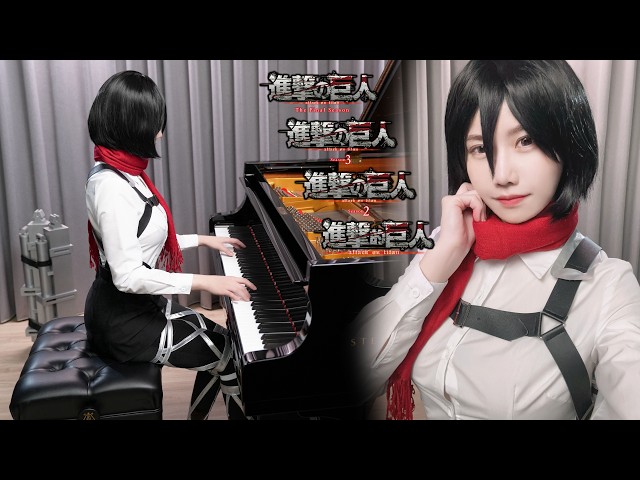 ATTACK ON TITAN THE BEST SONGS PIANO MEDLEY (2013 - 2023) ✨2,500,000 Subscribers Special✨ Ru's Piano class=