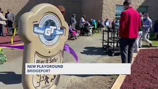 "Bridgeport students with special needs get new playground"