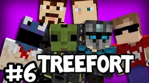 Minecraft: Tree Fortress w/ Creatures - Part 6: Building Bridge
